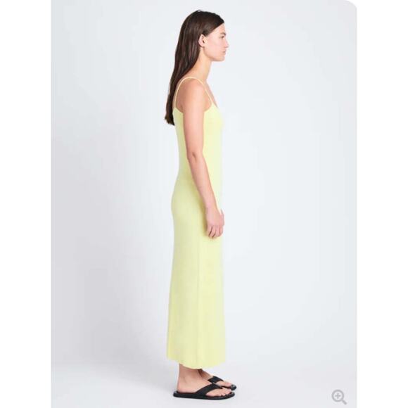 Proenza Schouler White Label Dress Women Small Astrid Slip Maxi Yellow Minimalis - Picture 5 of 15